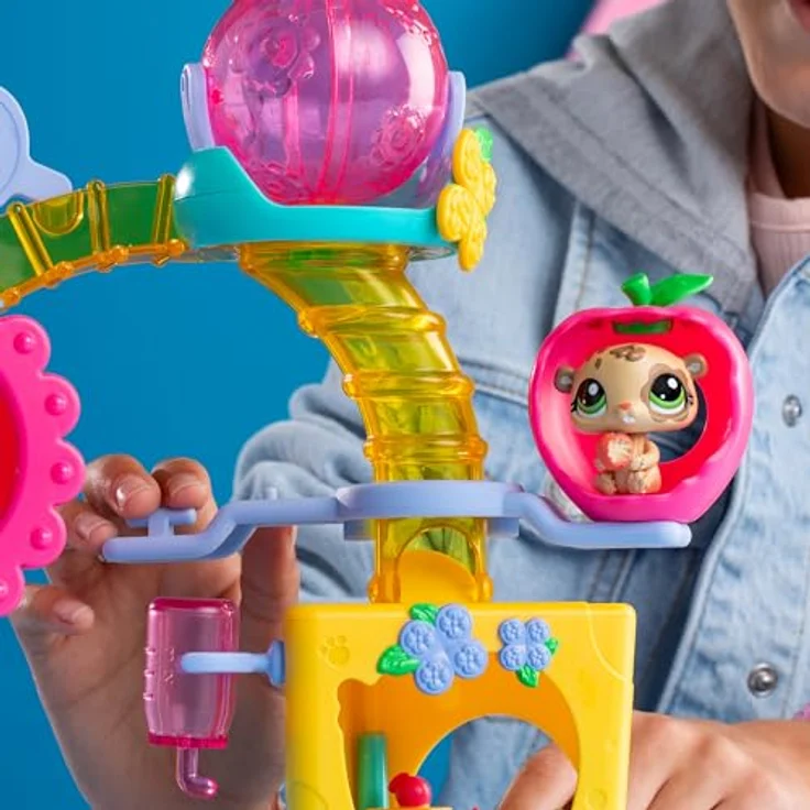 Littlest Pet Shop Fun Factory Playground Playset, fantasievoller Spielplatz für kreative Abenteuer mit Spielzeugfiguren – Bild 4