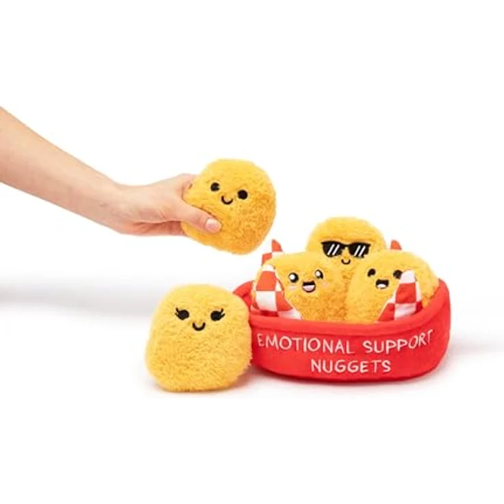 Just Play Nuggets Emotional Support Teddybär, gelb, kuscheliger Begleiter für Kinder, One Size – Bild 3