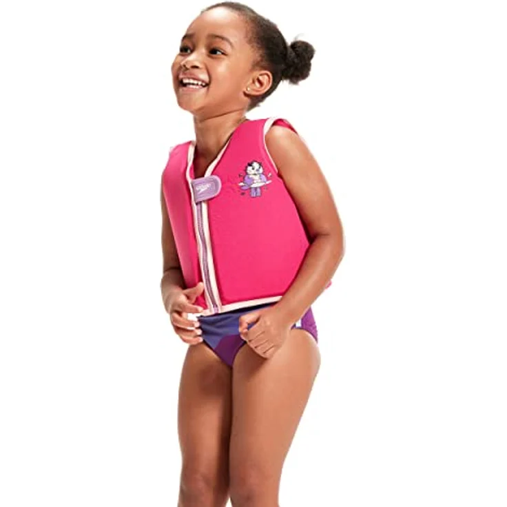 Speedo Kleinkinder Schwimmweste Aria Miami Lilac/Sweet Taro, Auftriebshilfe zum Schwimmen lernen, 1-2 Jahre – Bild 4