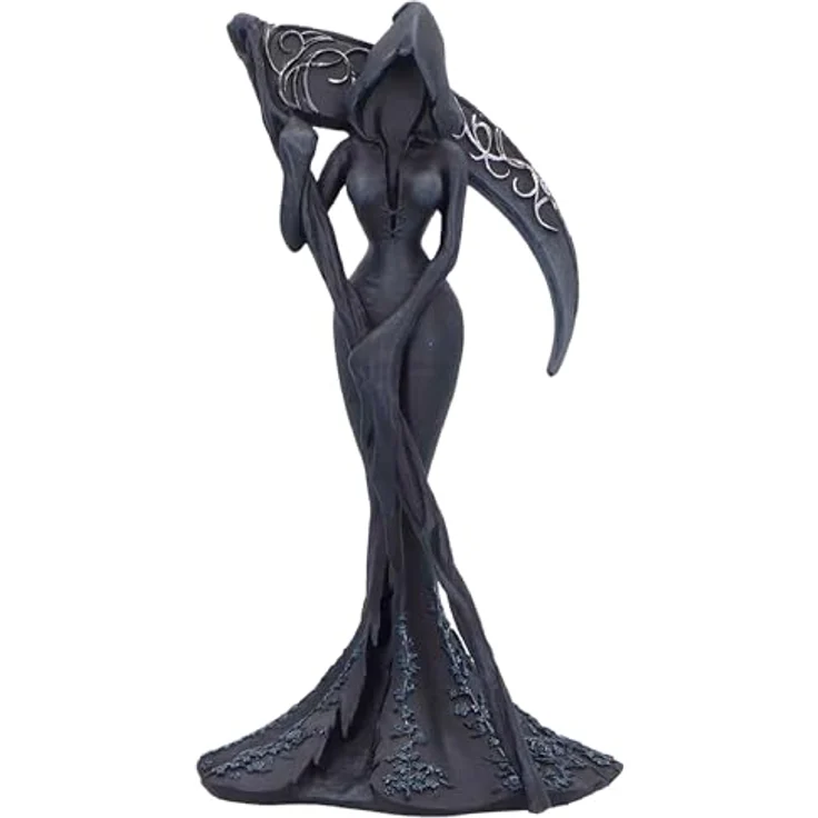 Nemesis Now Femme Fatales Figur Reaper, 20 cm, handbemalt, mattschwarz, hochwertige Resin-Dekoration – Bild 1
