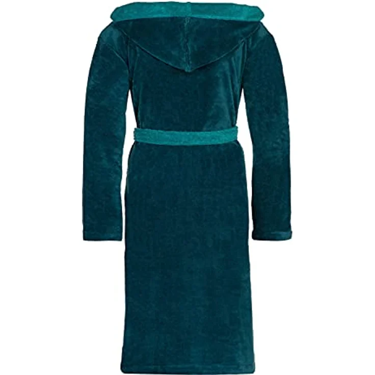 Vossen Bademantel Poppy, unisex, Kapuze, poseidon-lagoon, aus 45% Polyester, 35% Bambusfasern, 20% Baumwolle, weich und angenehm leicht – Bild 4