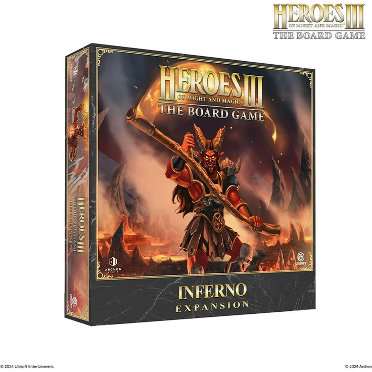 Archon Studio HoM&M III: The Board Game Inferno Expansion (FR), Brettspiel für 2-4 Spieler mit neuem Szenario und zusätzlichen Charakteren