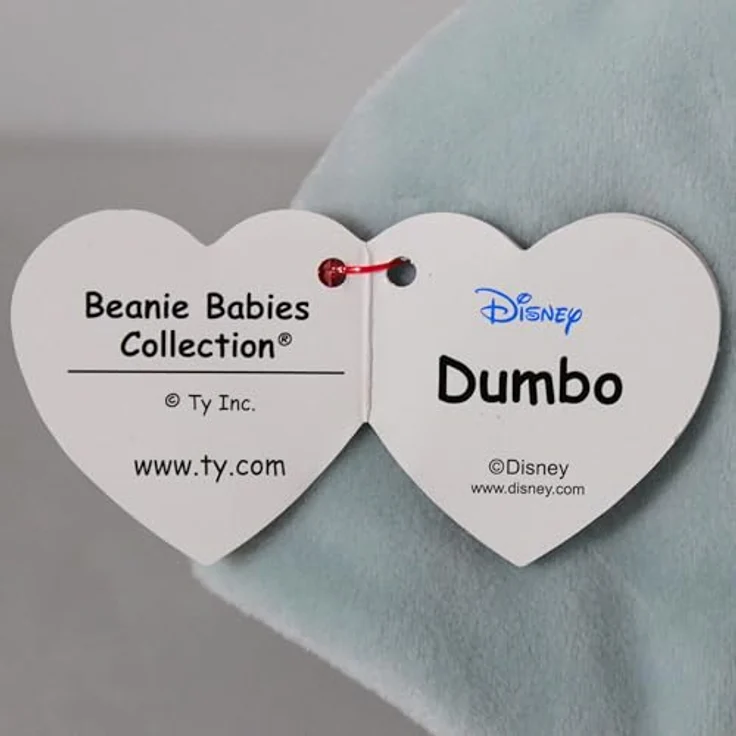 Ty Beanie Baby Dumbo der Elefant, 15,2 cm, aus superweichen, seidigen Stoffen, Hauptfigur aus dem neuen Disney-Film DUMBO – Bild 5