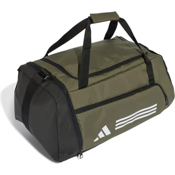 adidas Performance Sporttasche TR DUFFLE M, Kindersporttasche aus recycelten Materialien, schwarz – Bild 4