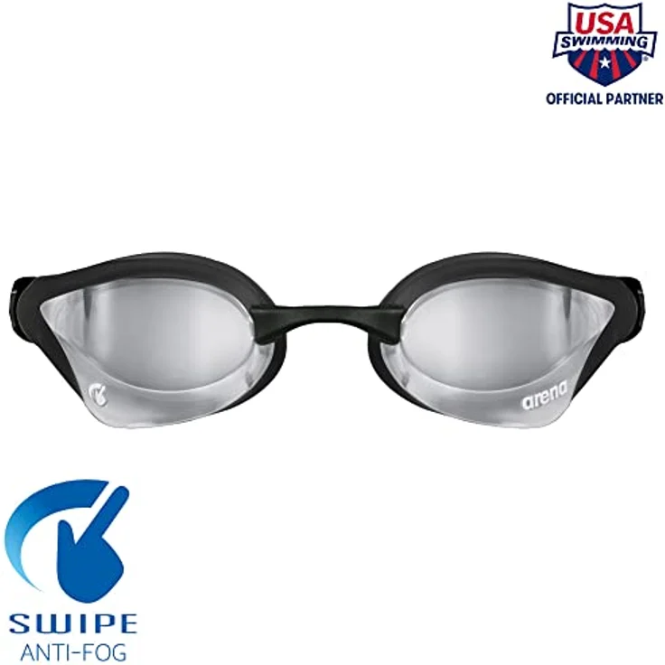 ARENA Herren Cobra CORE Swipe Mirror Schwimmbrille, Silver, Einheitsgröße – Bild 2