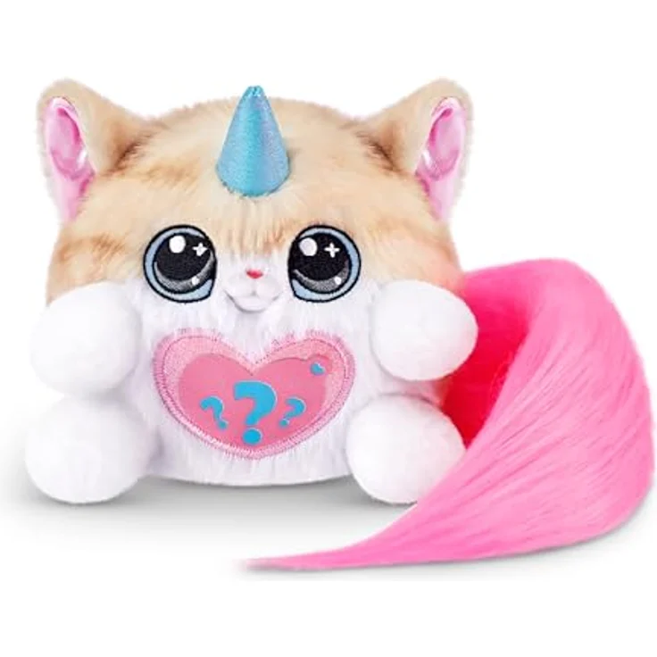 ZURU Rainbocorns Kittycorn Surprise Serie 3 (Astrid), Plüschtier mit über 10 Überraschungen, Norwegian Forest Cat mit flauschigem Schwanz zum Sammeln – Bild 3