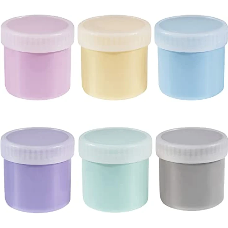 EBERHARD FABER EFA Color Pastell Fingerfarben, 6 Farben à 40 ml in Pfirsich, Mint, Pastell-Rosa, Flieder, Pastell-Blau, Warmgrau, waschbar, optimal für Kinder und kreative Kunstprojekte – Bild 3