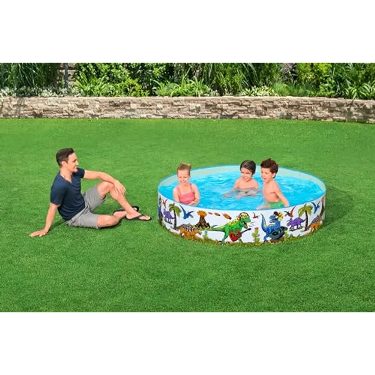 Bestway Fill 'n Fun Planschbecken Dinosaurier, Ø 183 x 38 cm – Bild 2