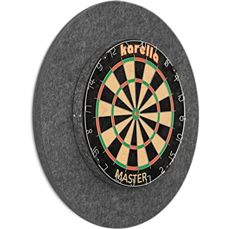 Karella Schallschutz für Steeldartboards, Geräuschreduzierung über 80%, anthrazitfarben – Bild 1