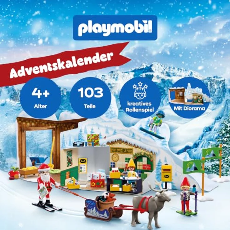 Playmobil Adventskalender 72226, Nordpol mit spielerischem Weihnachts-Countdown für Kinder – Bild 2