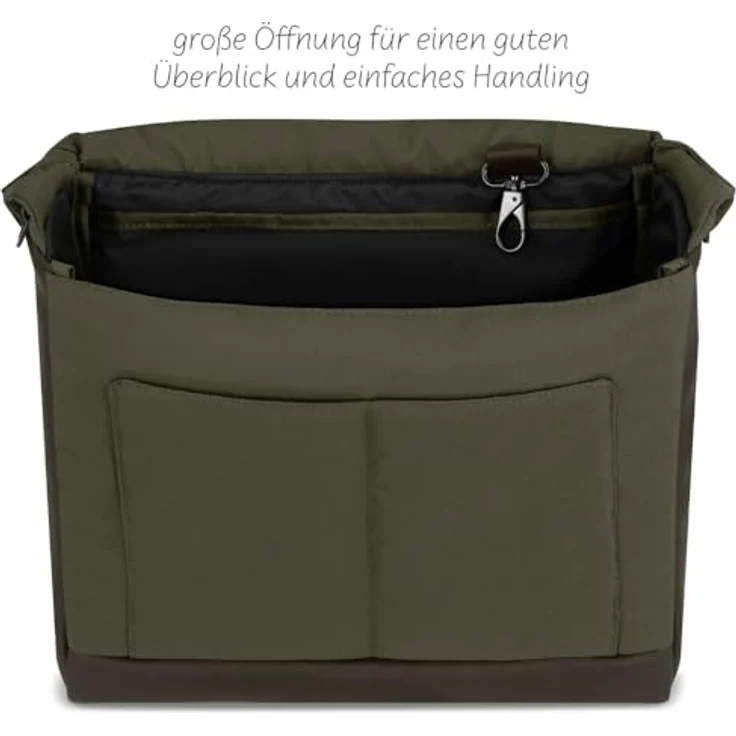 ABC Design Urban Wickeltasche Avocado, stilvolle Wickeltasche mit viel Zubehör – Bild 6