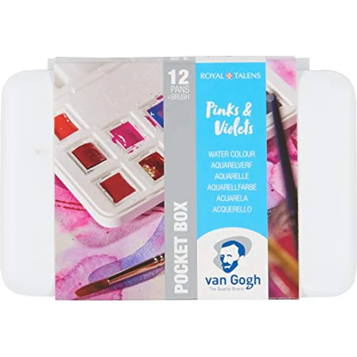 ROYAL TALENS Aquarellfarbe Van Gogh 12er Box RosaViolett – Bild 2