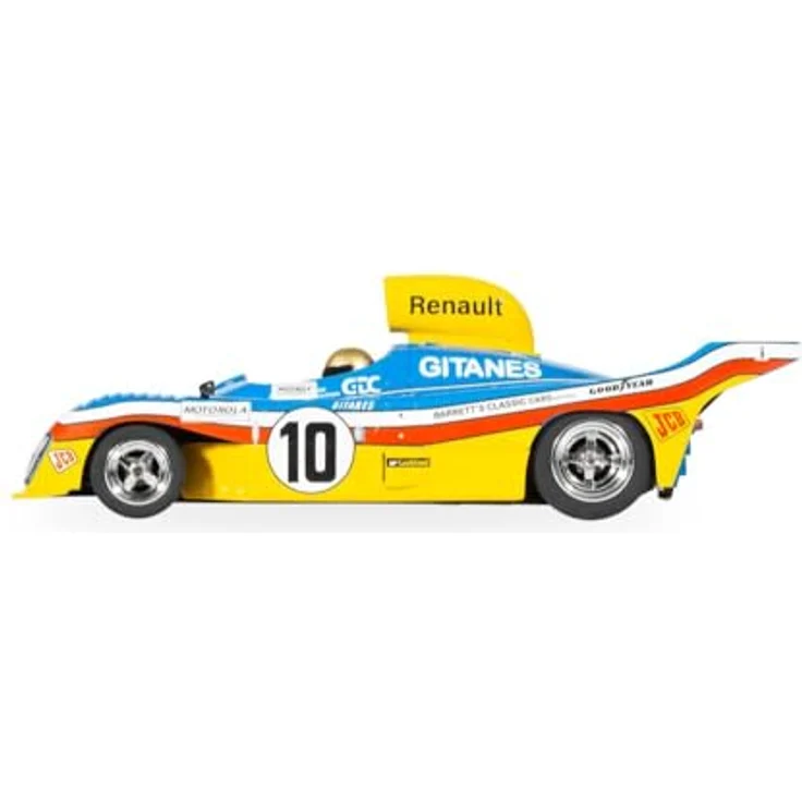 Scalextric C4444 1:32 Mirage GR8 Lemans 1977 HD, Slotcar mit Fahrerfigur, umbaubar für digitale Rennbahnen, Blue/Yellow – Bild 2