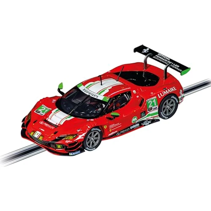Carrera Digital 132 20032001 Autorennbahn, Ferrari 296 GT3 'AF Corse', detailgetreue Nachbildung mit funktionierenden Lichtern, 1:32 Maßstab – Bild 2