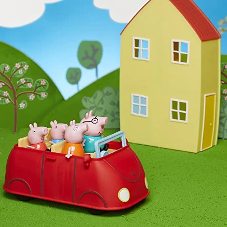 Peppa Pig Peppa’s Adventures Peppas Haus, Komboset mit Spielset, Auto mit Geräuschen, 4 Figuren und 6 Accessoires, ab 3 Jahren – Bild 5