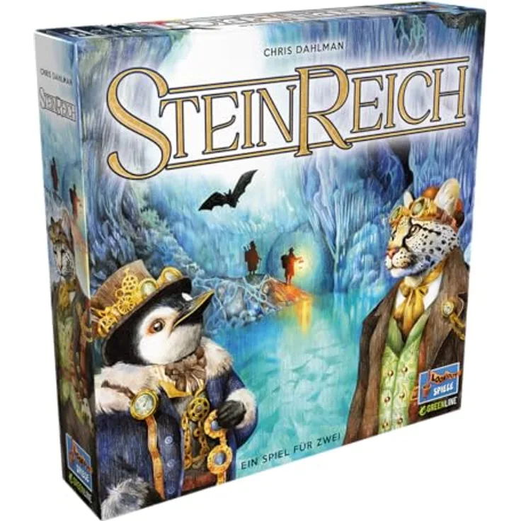 Lookout SteinReich, Familienspiel für 2 Spieler, ab 8 Jahren, 20 Minuten Spielzeit, hochwertige und umweltfreundliche Produktion, deutsche Ausgabe