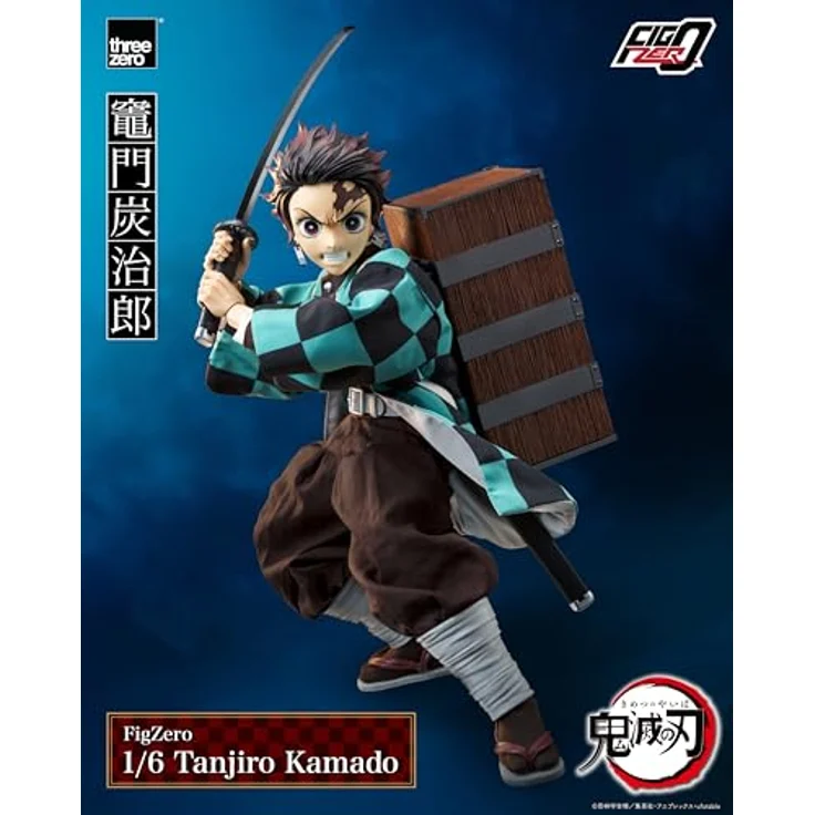 ThreeZero Demon Slayer: Kimetsu no Yaiba FigZero Actionfigur 1/6 Tanjiro Kamado, detailreiche Nachbildung aus PVC, ABS und Metall, 27 cmhöhe, inklusive Zubehör – Bild 13