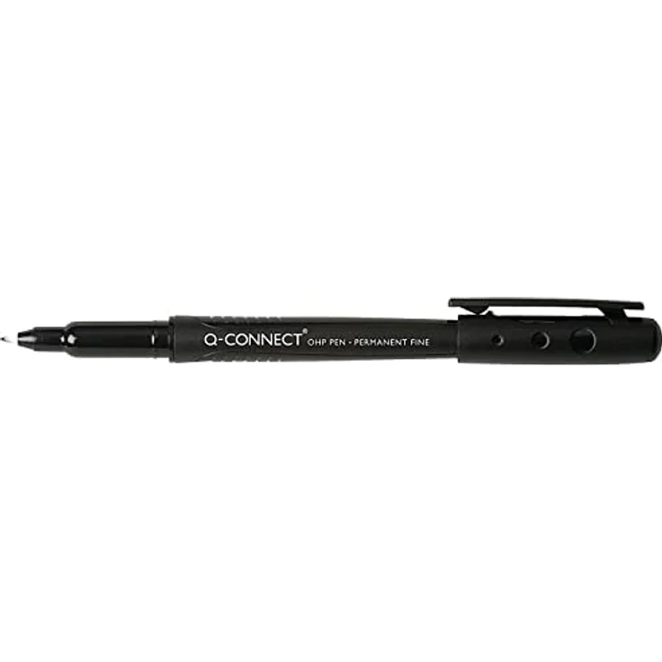 Q-Connect KF01068 Faserschreiber, permanent, Strichstärke 0,7 mm (F), schwarz – Bild 2