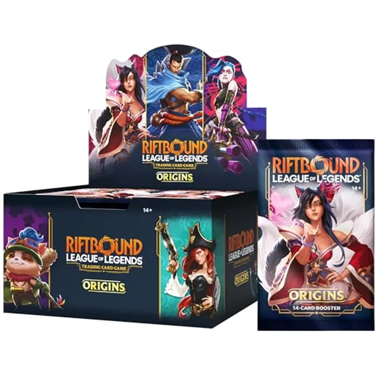 uvs games Riftbound League of Legends - Set One Origins Booster Display, 24 Booster mit 14 Sammelkarten pro Pack