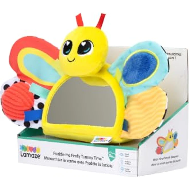 Lamaze Freddie The Firefly Tummy Time, Aktivitätsspielzeug mit verschiedenen Texturen und Farben für die Bauchlage, ab 0 Monaten – Bild 7