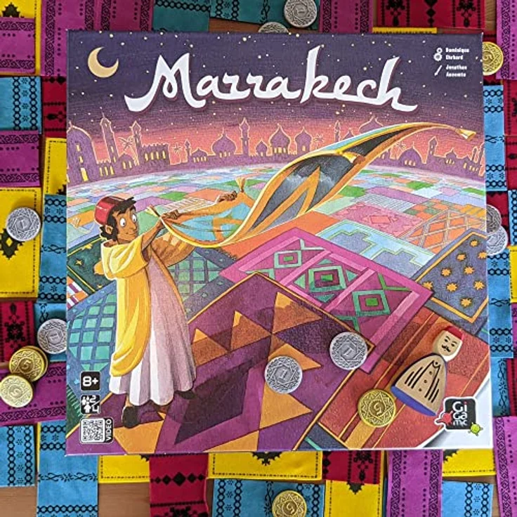 No Name Marrakesch, Brettspiel für 2-4 Spieler, strategisches Gebietskontrollspiel mit Würfelmechanik – Bild 6