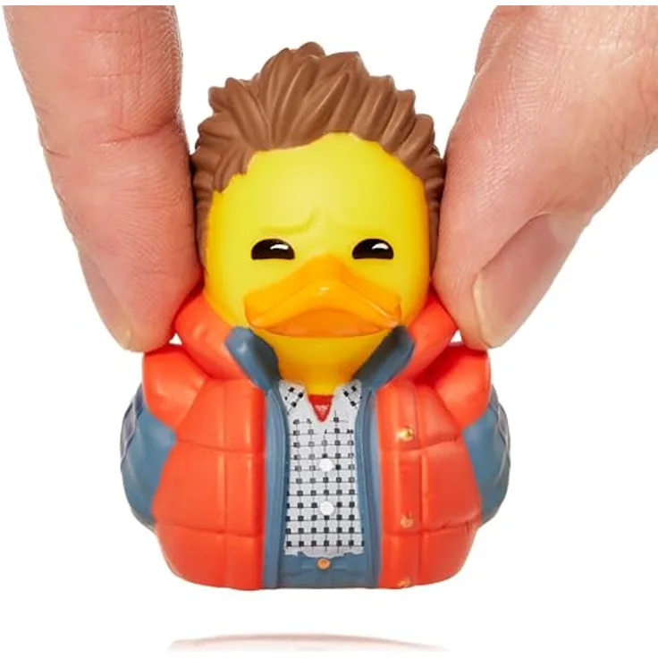TUBBZ Kleine Marty McFly Sammelbare Vinyl-Gummientenfigur - Offizielles Zurück in die Zukunft Merchandise - Retro Action Filme & TV, Mini-TUBBZ, 5 cm groß, ideal für Sammler mit begrenztem Platz, offiziell lizenziert.
