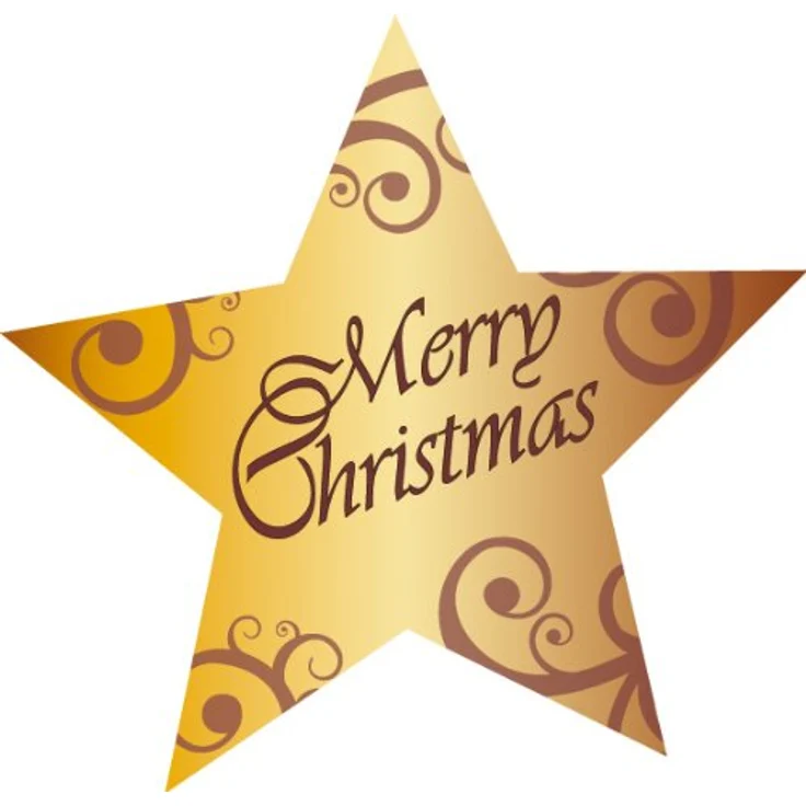 SIGEL Aufkleber Christmas Stars CS112, gold, selbstklebend, 200 Etiketten, 47,0 x 47,0 mm – Bild 2