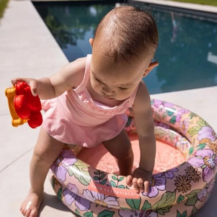 Aufblasbarer Baby Mini Pool, "Pink Blossom", 60 cm, Swim Essentials – Bild 2