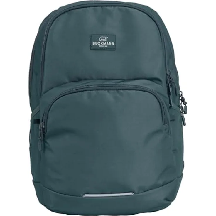 Beckmann Sport Jr. Backpack 30L, Schulrucksack mit Laptopfach, ergonomisches Tragesystem, dunkelgrün