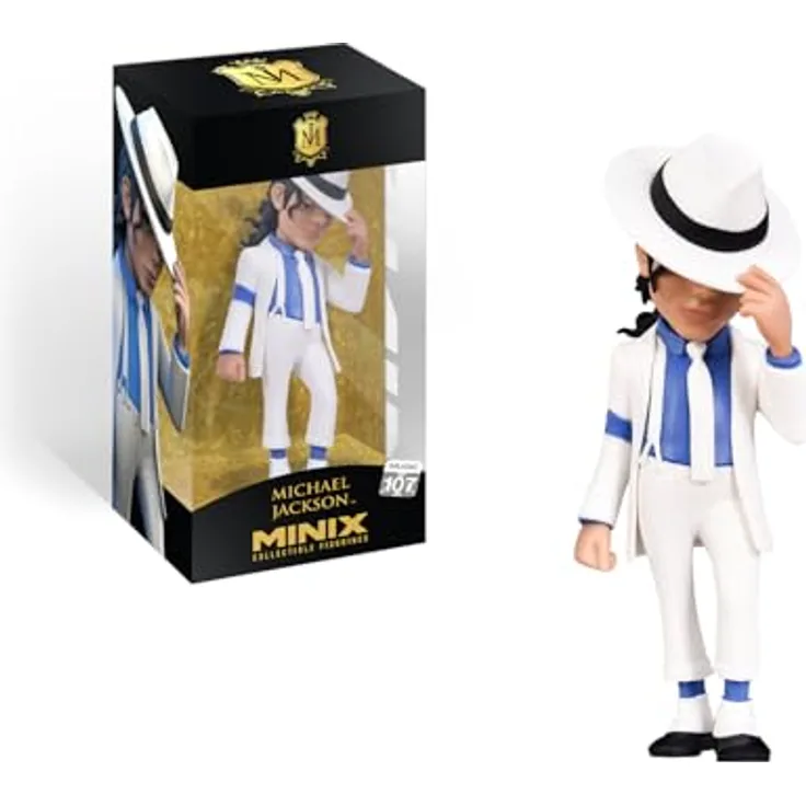 MINIX Michael Jackson Smooth Criminal Figur, 12 cm, beige, detailreiche Sammlerfigur