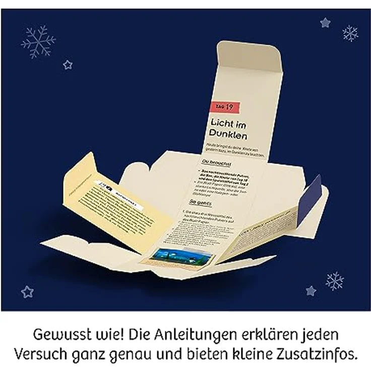 KOSMOS 661076 Experimentierkasten Adventskalender 2023, Die schönsten Experimente zur Weihnachtszeit, in 5 Min, für Kinder ab 8-12 Jahre, Spielzeug-Adventskalender, Science Adventskalender – Bild 4