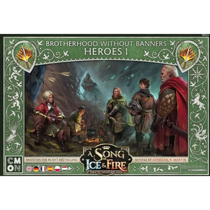 CMON A Song of Ice & Fire - Helden der Bruderschaft ohne Banner 1, Miniaturen-Erweiterung für 2 Spieler mit 6 ikonischen Charakteren und 14 taktischen Karten – Bild 2