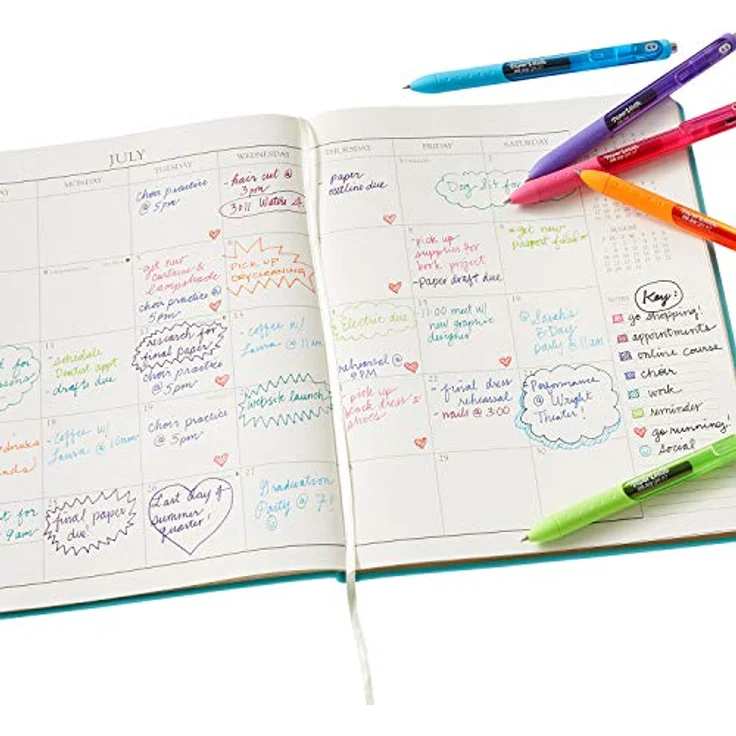 Paper Mate InkJoy Gel Fun M, 14 Multicolor Schreibstifte mit schneller Trocknung und ergonomischem Griff – Bild 9