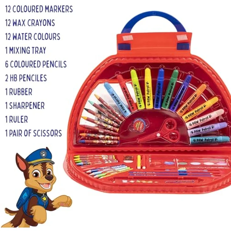 PAW PATROL Kreativset Malpaket, inklusive Malset für Kinder mit Lieblingscharakteren, ideal für unterwegs – Bild 2