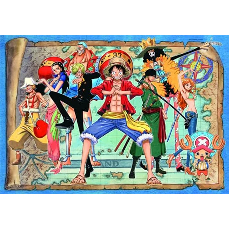 Clementoni One Piece Puzzle 500 Teile, Legespiel mit passgenauen Puzzleteilen und leuchtenden Farben, 49 x 36 cm, umweltfreundlich aus Italien – Bild 2