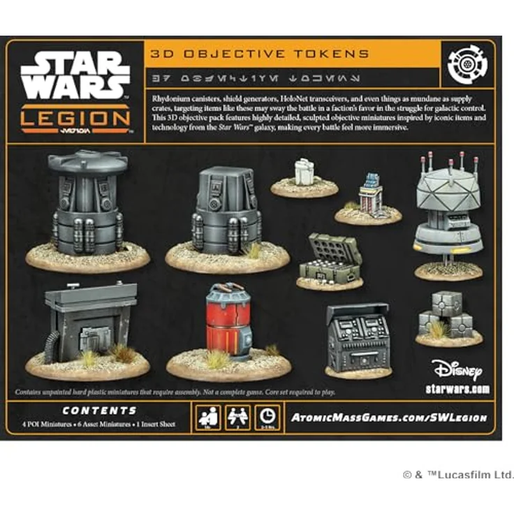 Atomic Mass Games Star Wars: Legion - 3D Objective Tokens, detailgetreue Miniaturen für taktische Einsatzziele – Bild 2