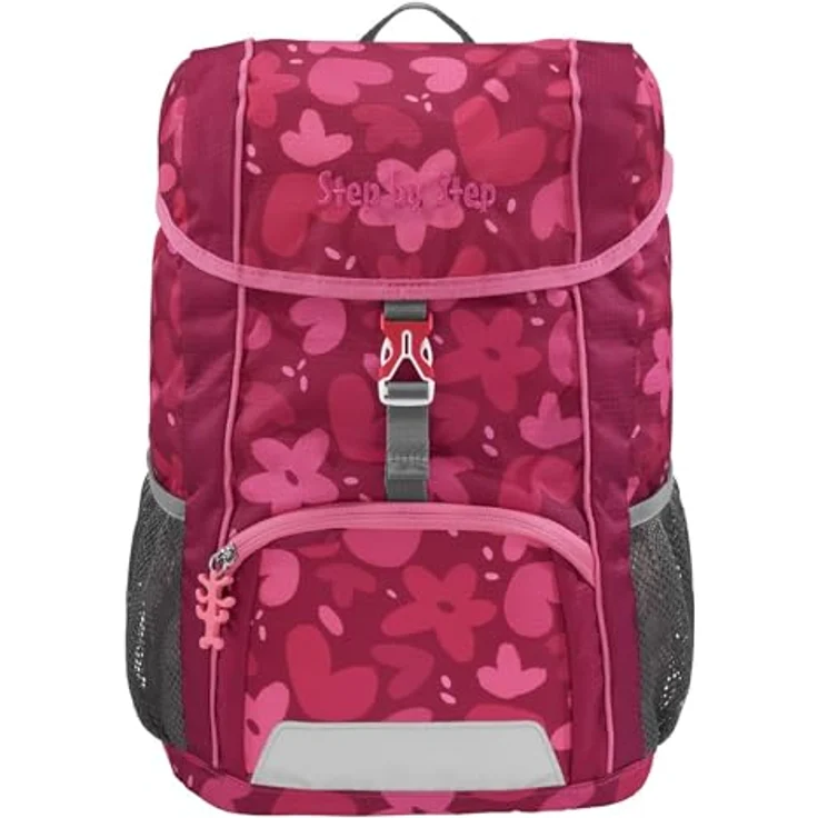 Step by Step Rucksack-Set Kid „Wild Horse Nora“, ergonomischer Mini-Ranzen in rosa-rot mit Sitzkissen und höhenverstellbarem Brustgurt, für Kindergarten und Freizeit, 13 l – Bild 5