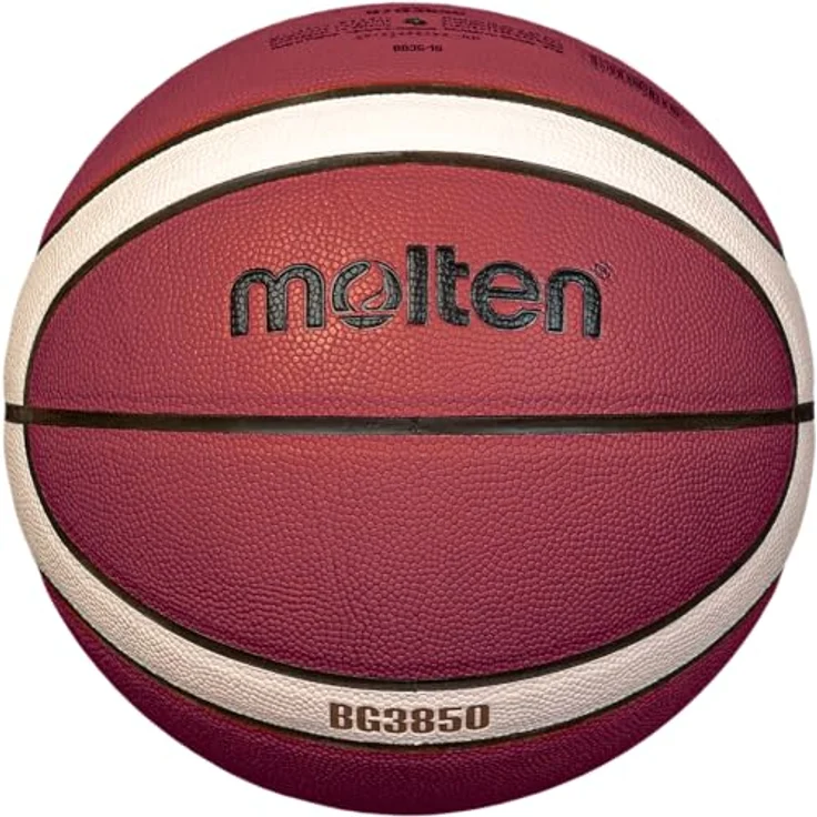 Molten Basketball B6G3850, Trainingsball aus Synthetik-Leder, 12 Felder, Größe 6, FIBA APPROVED – Bild 2