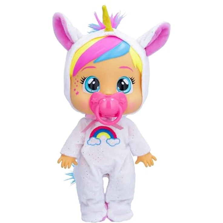 IMC TOYS Cry Babies Loving Care Fantasy Dreamy, Babypuppe mit weichem Pyjama, echten Tränen und Zubehörset, für Kinder ab 18 Monaten – Bild 4