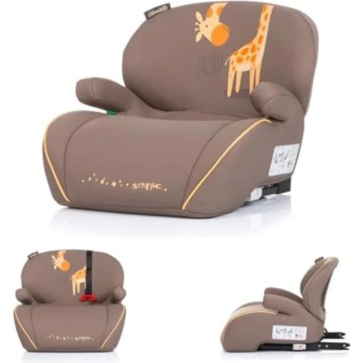 Chipolino Sitzerhöhung Sonic, Kindersitz mit Isofix, i-Size, 125-150 cm, für 22-36 kg, Armlehnen, abnehmbarer Bezug – Bild 1