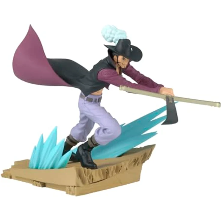 Banpresto Dracule Mihawk One Piece Actionfigur, 12 cm PVC Sammelfigur, mehrfarbig, mit Basisständer, ideal für Anime-Fans – Bild 1