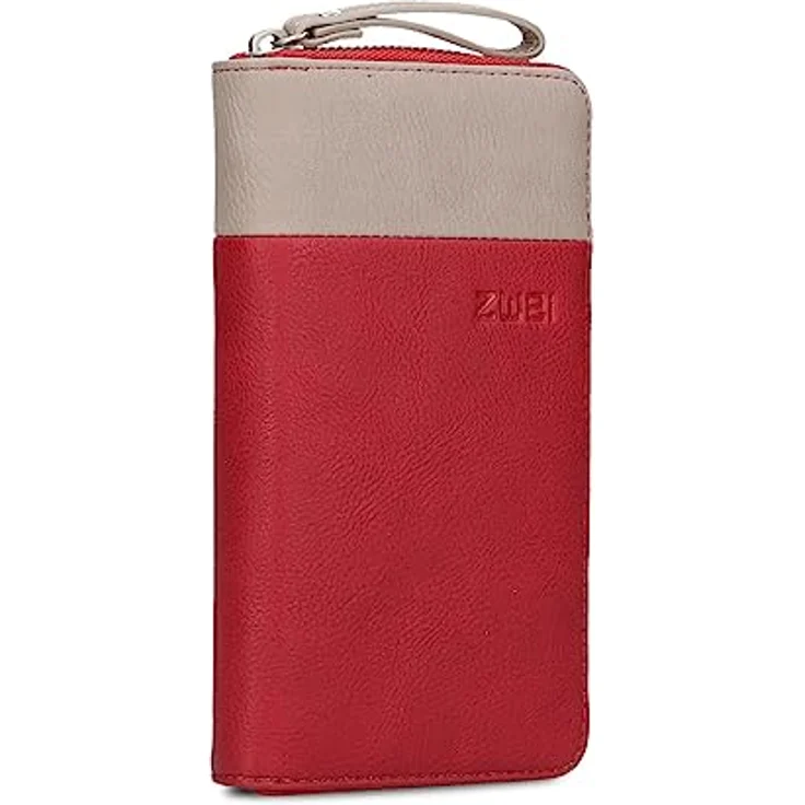 Zwei Eva Geldbörse 20 cm, rotes Kinderportemonnaie aus 100% Polyurethan – Bild 1