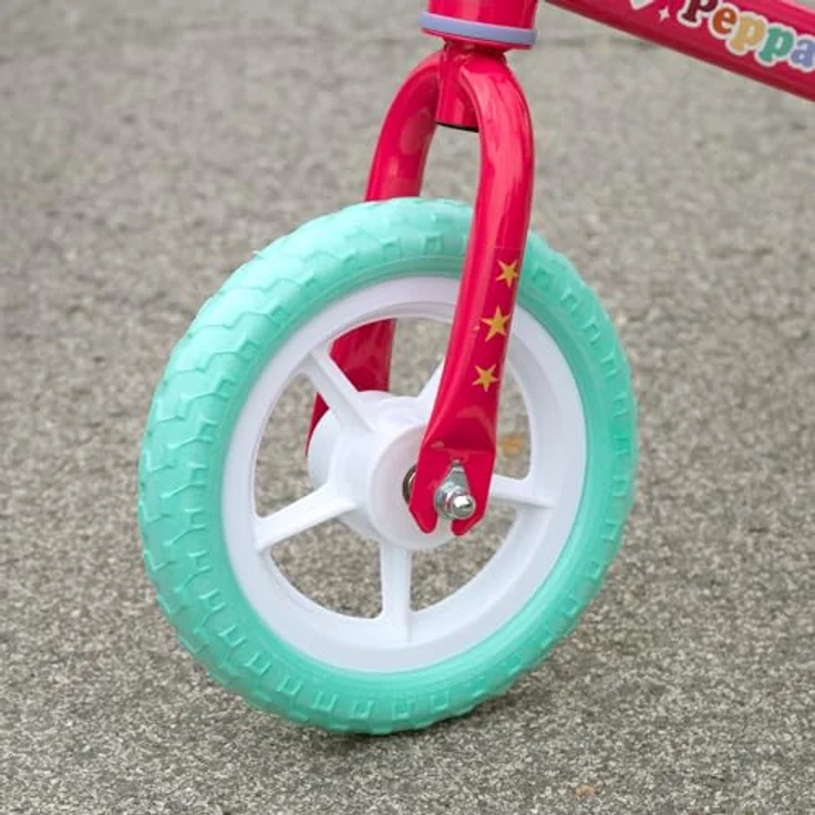 Peppa Pig Balance-Fahrrad ohne Pedale, 70 x 41 x 50 cm, höhenverstellbar, max. 20 kg, 2 pannensichere Gummiräder, offizielle Lizenz, ab 2 Jahren (77756) – Bild 5