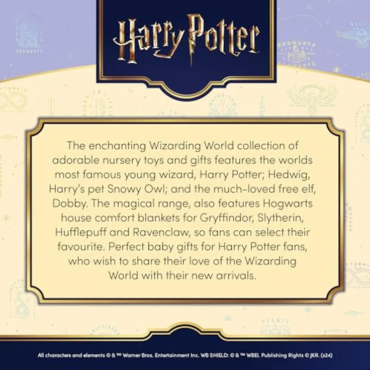 Rainbow Designs Limited Harry Potter Hedwig Schmusetuch, Plüschmaterial für Kinder ab 0m+, erleichtert das Einschlafen – Bild 3