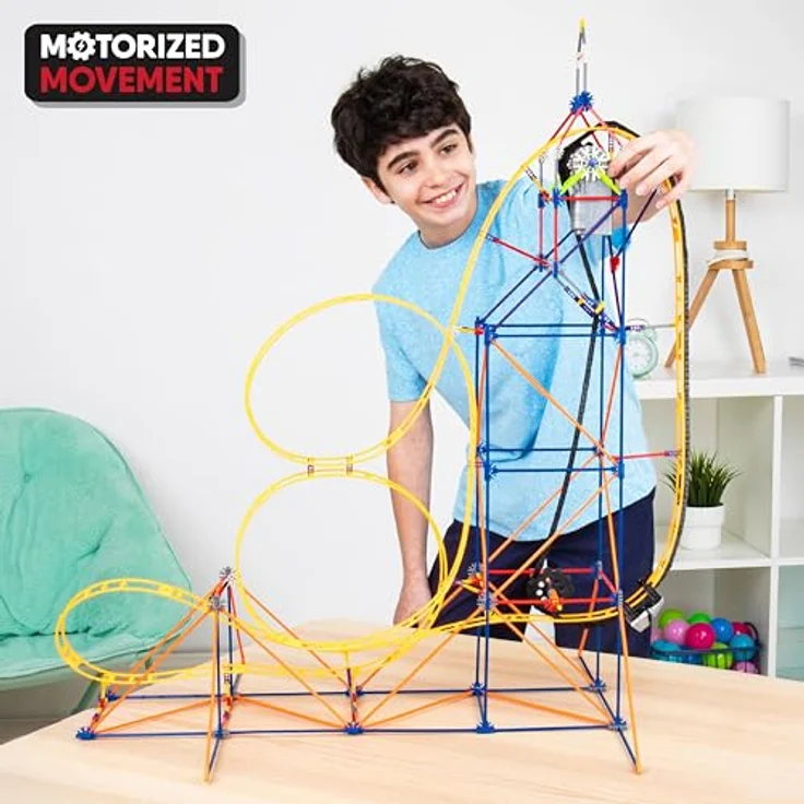 K'NEX 80216 Amazin' 8 Coaster , Colourful Construction Set for Boys and Girls, 448 Piece Kids Building Set for Children Aged 7 Years and Older – Bild 4