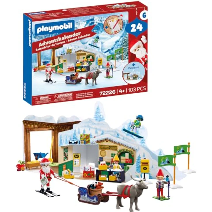 Playmobil Adventskalender 72226, Nordpol mit spielerischem Weihnachts-Countdown für Kinder – Bild 1