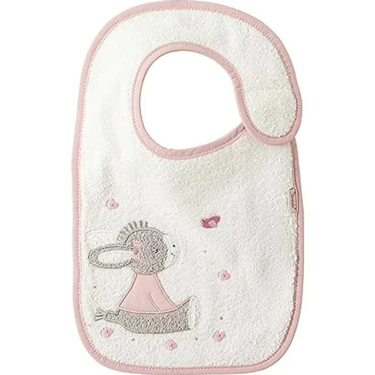 Sterntaler Baby Lätzchen mit Klettverschluss und wasserundurchlässiger Beschichtung Esel Emmi Girl flora rose