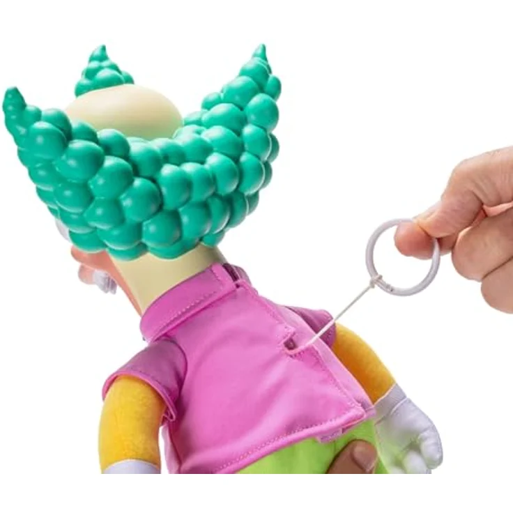Jakks Pacific The Simpsons Talking Krusty Doll Plüsch, 46 cm Good and Evil Krusty Pull String Puppe, aus The Classic Treehouse of Horror III Episode, Soft Plüsch, Originalverpackung, für Simpsons Fans – Bild 3