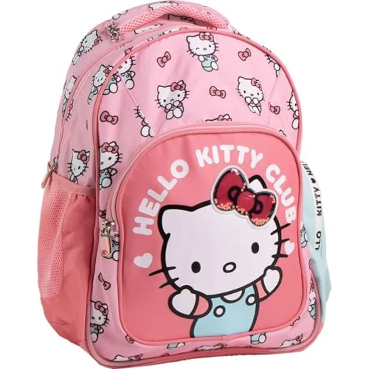 Cerdá Hello Kitty Kindergartenrucksack, rosa, 42 cm, robust und ergonomisch für Kinder ab 3 Jahren