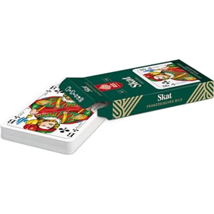 ASS Altenburger FSC Skat, Kartenspiel mit französischem Bild, umweltfreundliche Papiereinschlag, White – Bild 2